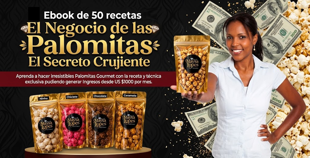 Header image with a woman and child making gourmet popcorn